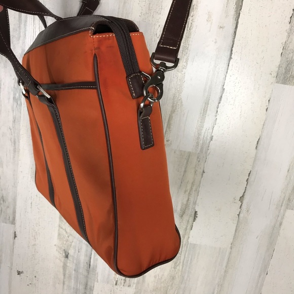Levenger orange messenger bag - Picture 4 of 11